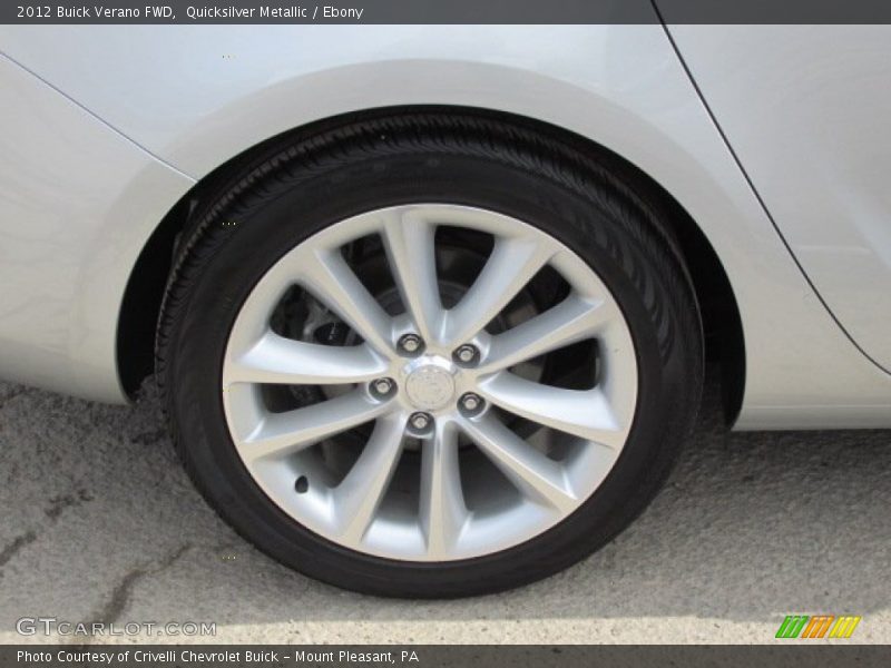 Quicksilver Metallic / Ebony 2012 Buick Verano FWD