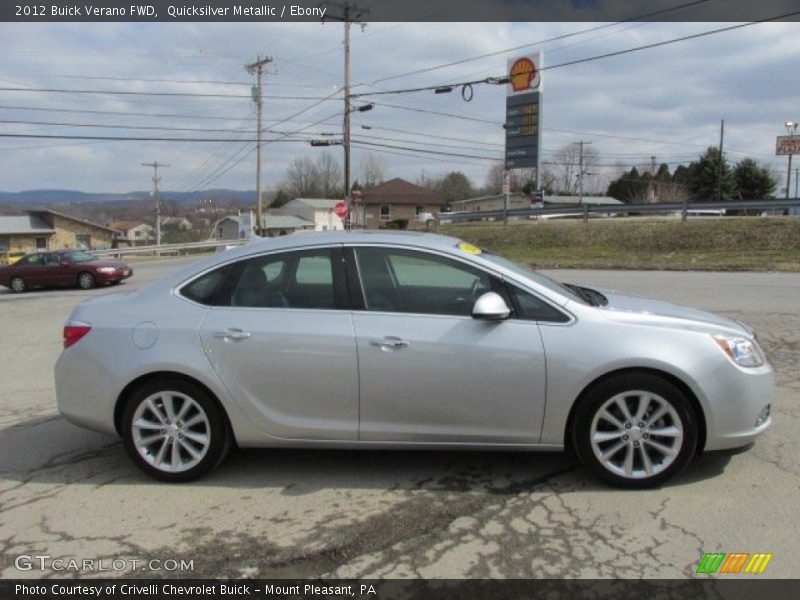 Quicksilver Metallic / Ebony 2012 Buick Verano FWD