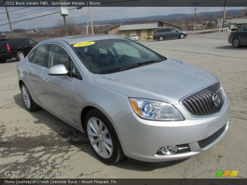Quicksilver Metallic / Ebony 2012 Buick Verano FWD