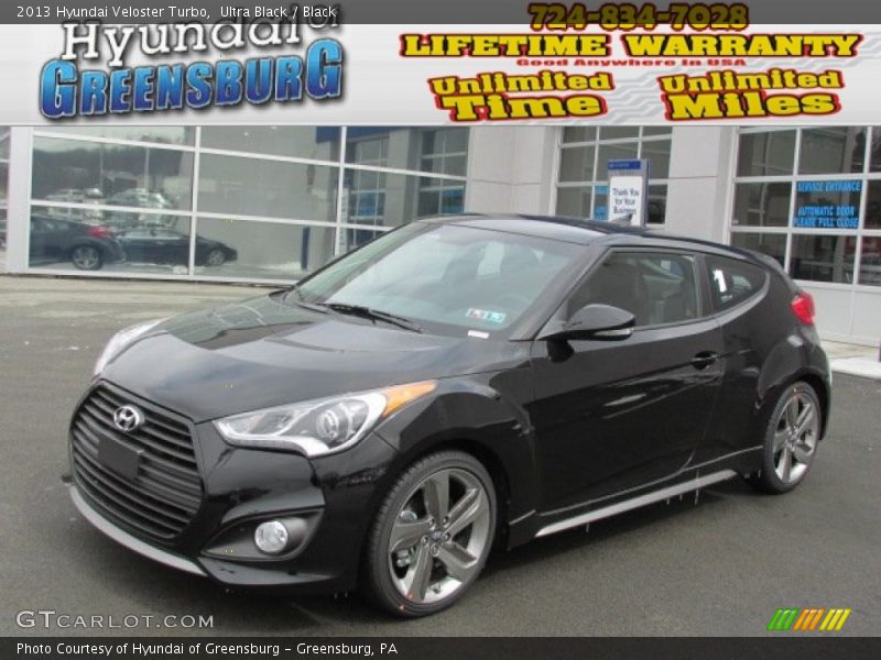 Ultra Black / Black 2013 Hyundai Veloster Turbo