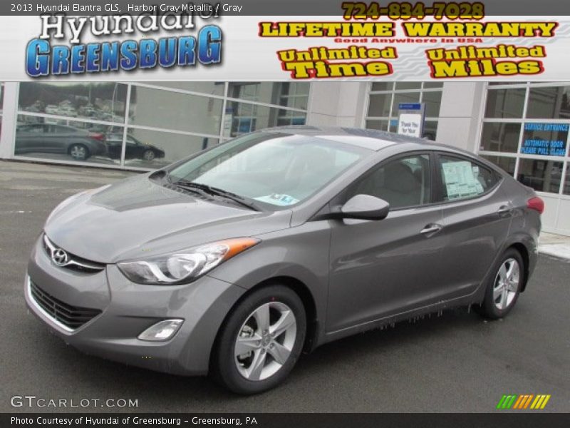 Harbor Gray Metallic / Gray 2013 Hyundai Elantra GLS