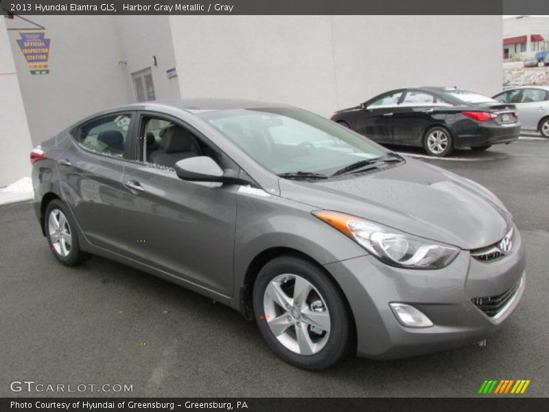 Harbor Gray Metallic / Gray 2013 Hyundai Elantra GLS