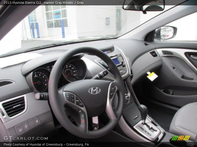 Harbor Gray Metallic / Gray 2013 Hyundai Elantra GLS