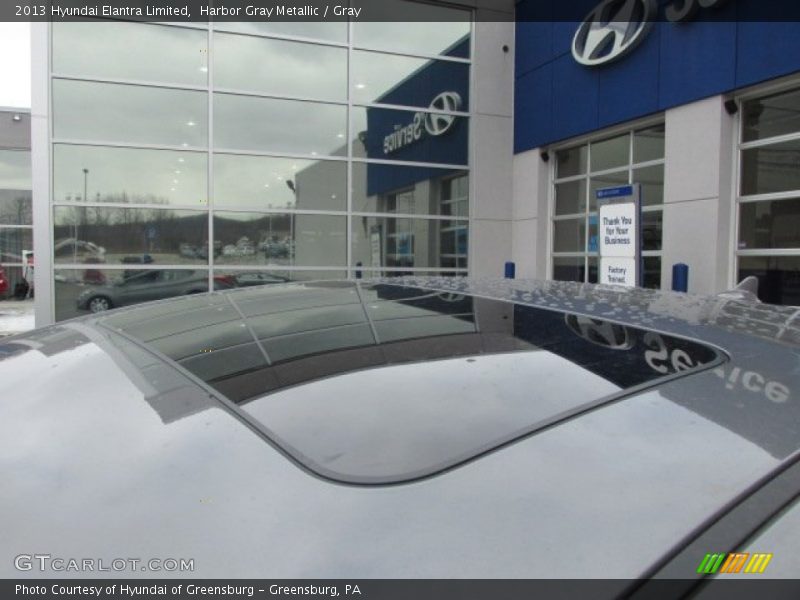 Harbor Gray Metallic / Gray 2013 Hyundai Elantra Limited
