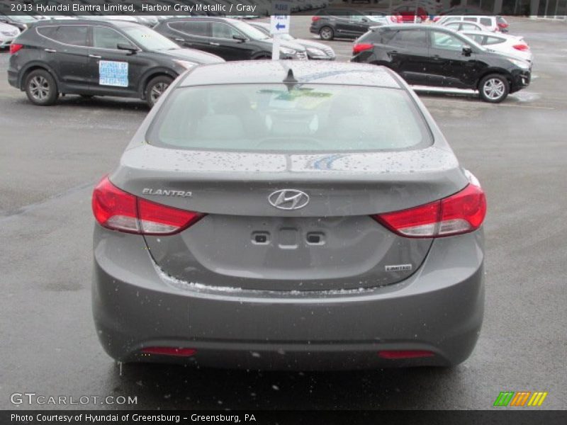 Harbor Gray Metallic / Gray 2013 Hyundai Elantra Limited