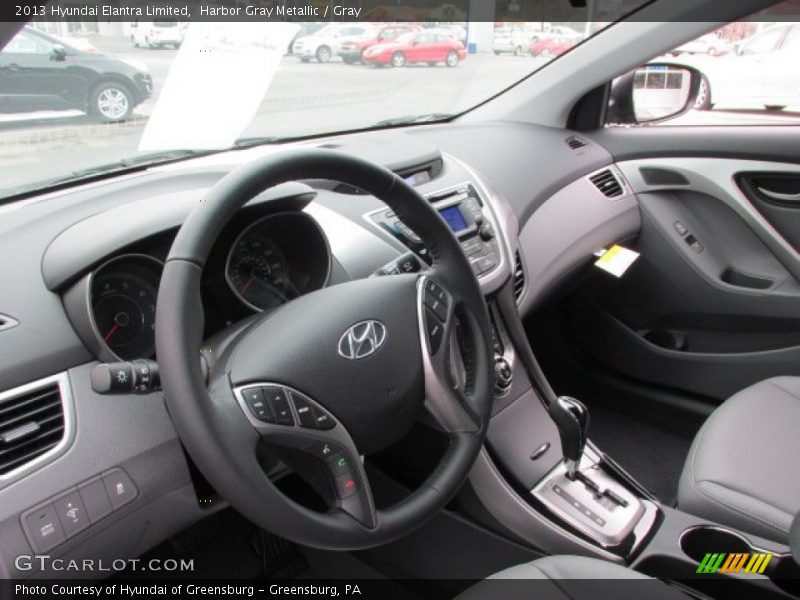 Harbor Gray Metallic / Gray 2013 Hyundai Elantra Limited