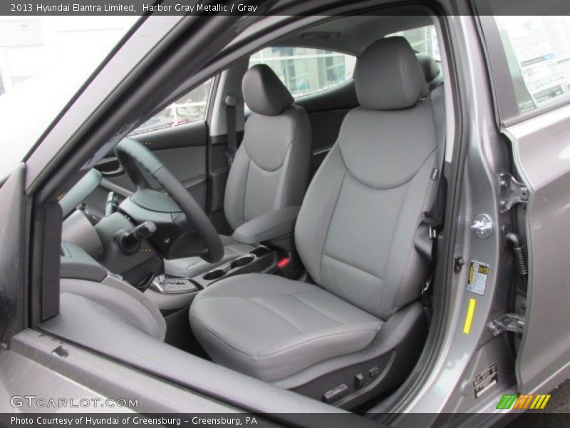 Front Seat of 2013 Elantra Limited
