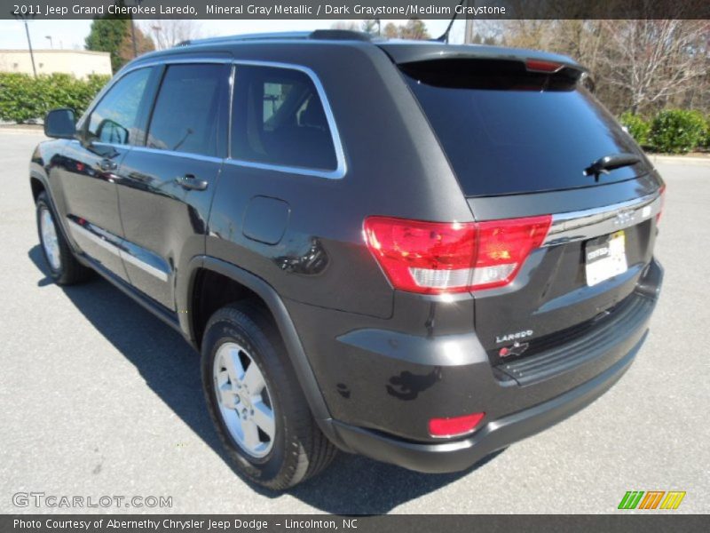 Mineral Gray Metallic / Dark Graystone/Medium Graystone 2011 Jeep Grand Cherokee Laredo