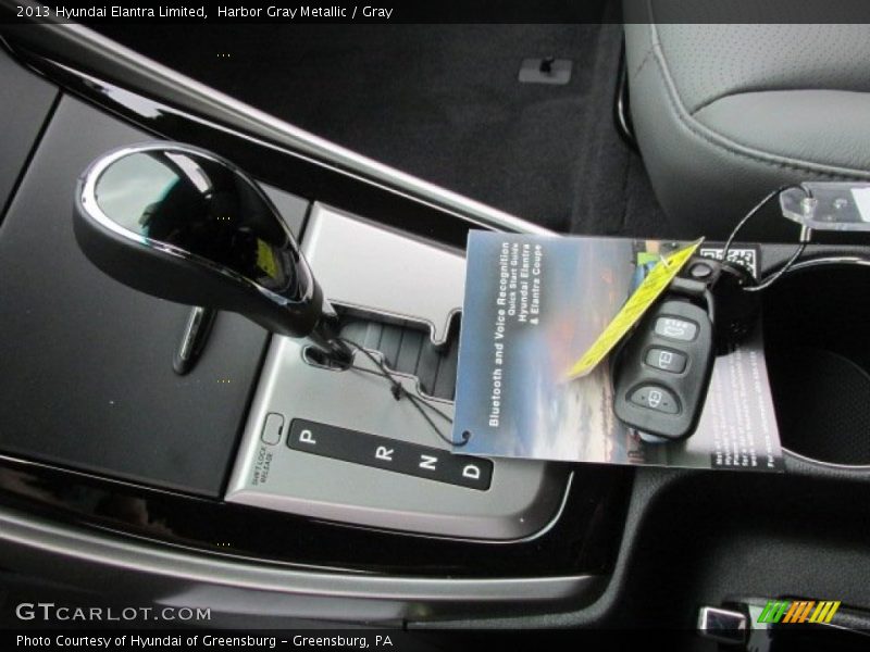 Harbor Gray Metallic / Gray 2013 Hyundai Elantra Limited
