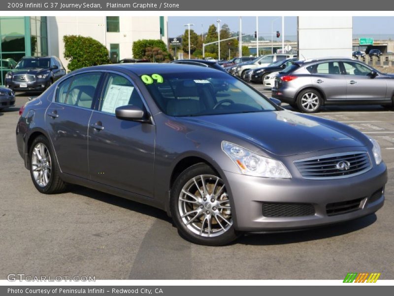 Front 3/4 View of 2009 G 37 Journey Sedan