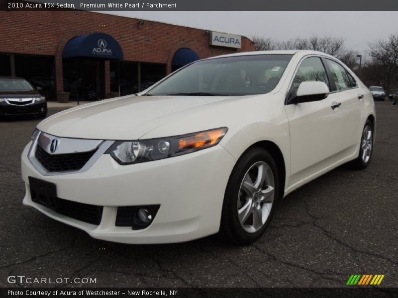 Premium White Pearl / Parchment 2010 Acura TSX Sedan