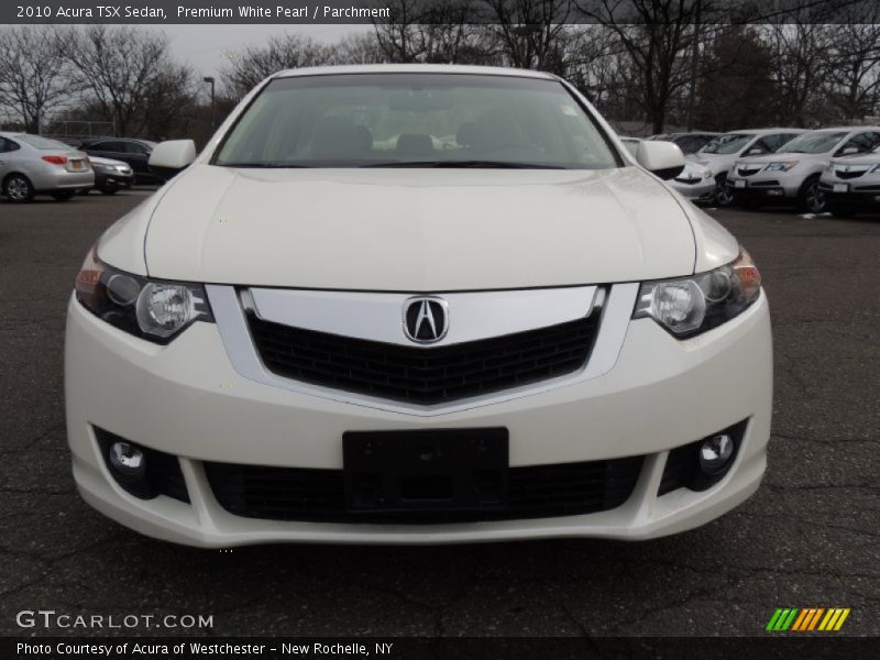 Premium White Pearl / Parchment 2010 Acura TSX Sedan