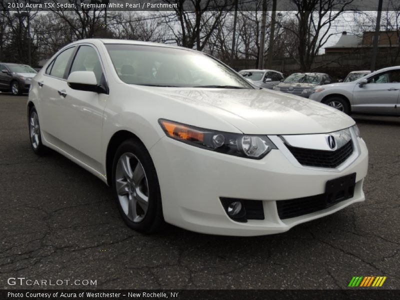 Premium White Pearl / Parchment 2010 Acura TSX Sedan