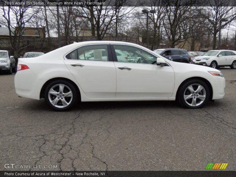 Premium White Pearl / Parchment 2010 Acura TSX Sedan