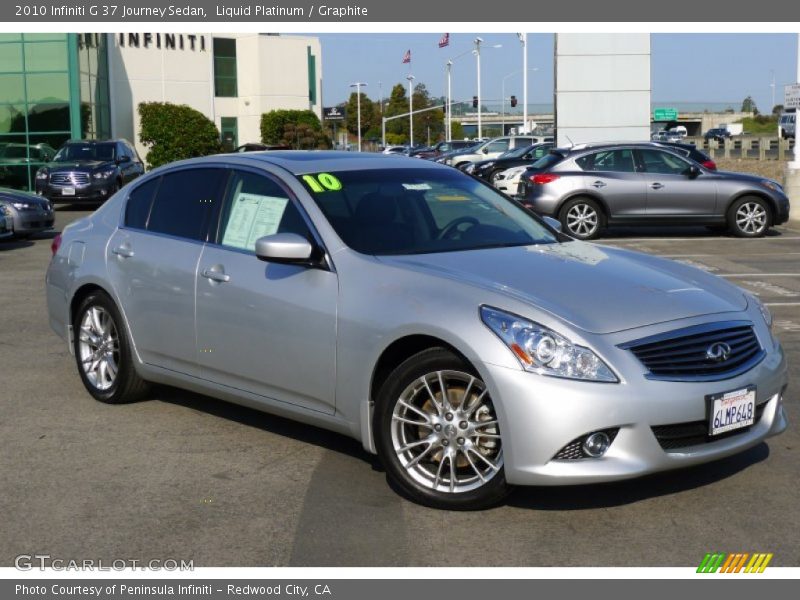Front 3/4 View of 2010 G 37 Journey Sedan