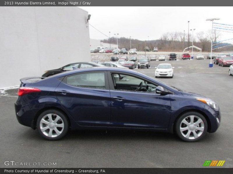 Indigo Night / Gray 2013 Hyundai Elantra Limited