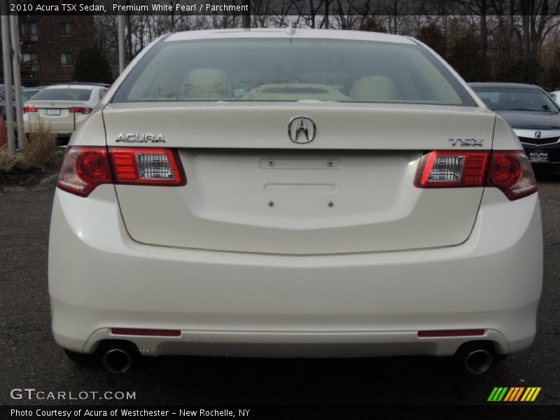 Premium White Pearl / Parchment 2010 Acura TSX Sedan