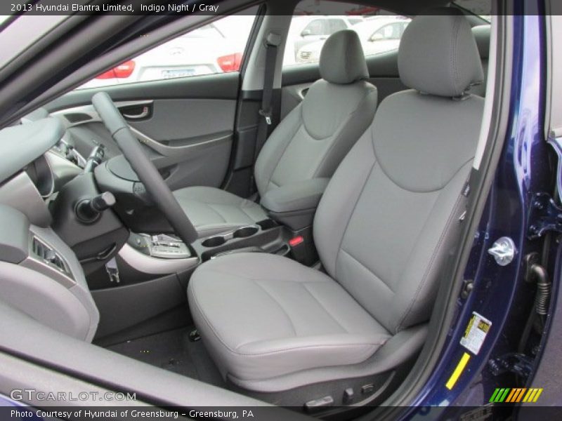 Front Seat of 2013 Elantra Limited