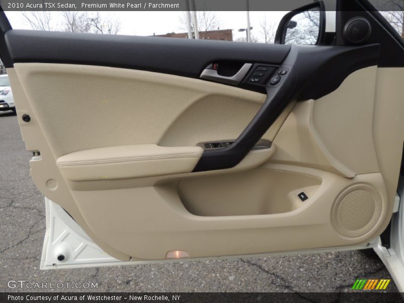 Premium White Pearl / Parchment 2010 Acura TSX Sedan