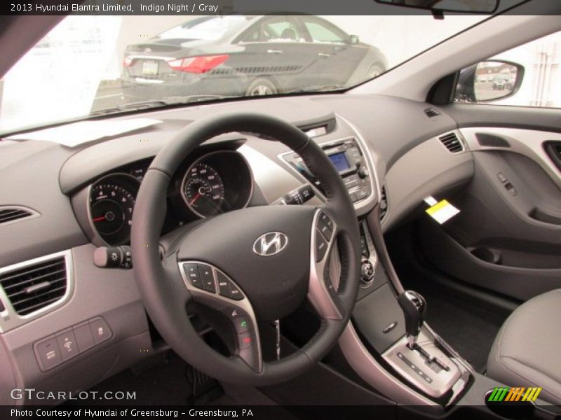 Indigo Night / Gray 2013 Hyundai Elantra Limited