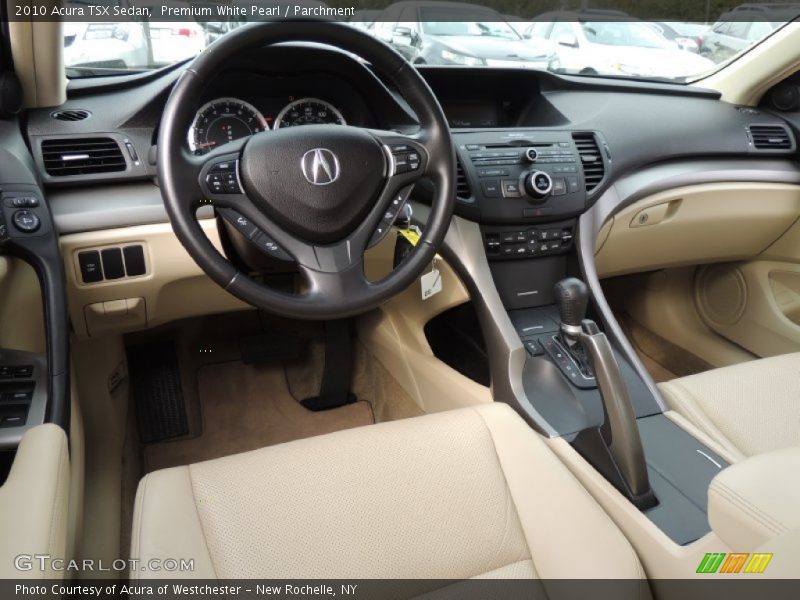 Premium White Pearl / Parchment 2010 Acura TSX Sedan