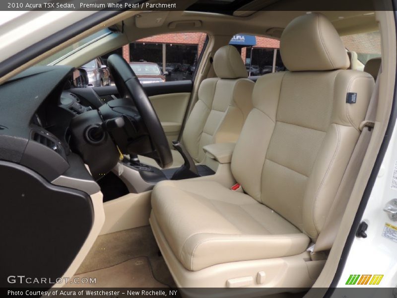 Premium White Pearl / Parchment 2010 Acura TSX Sedan