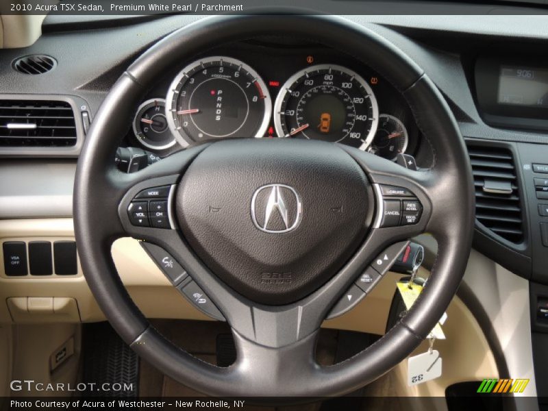 Premium White Pearl / Parchment 2010 Acura TSX Sedan
