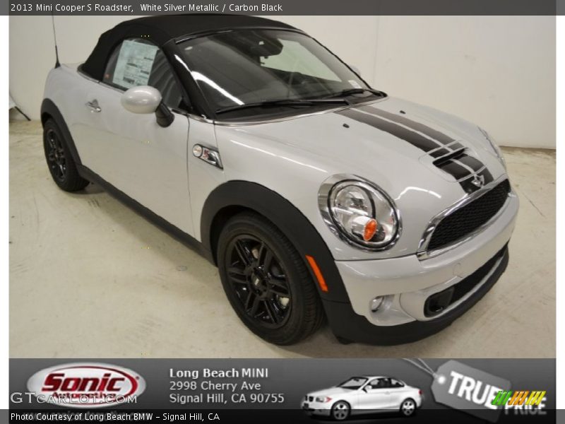 White Silver Metallic / Carbon Black 2013 Mini Cooper S Roadster