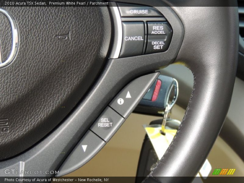 Premium White Pearl / Parchment 2010 Acura TSX Sedan
