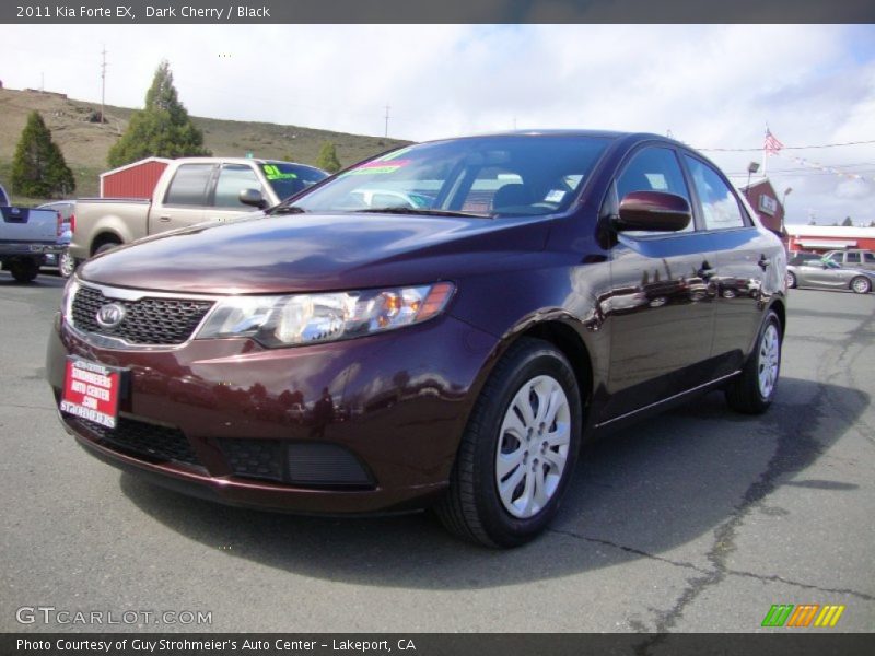 Dark Cherry / Black 2011 Kia Forte EX