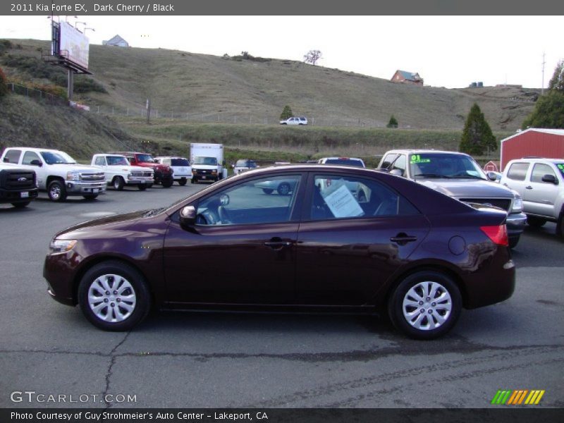 Dark Cherry / Black 2011 Kia Forte EX