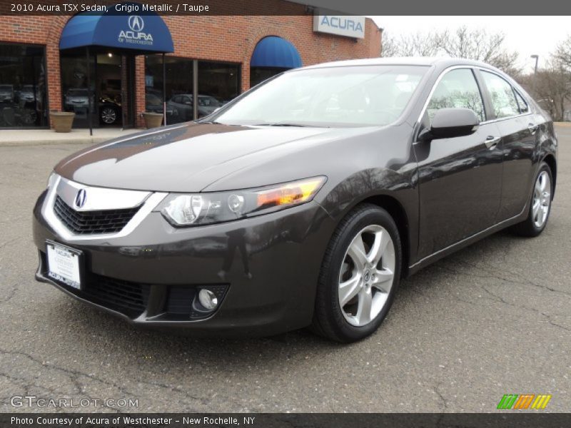 Grigio Metallic / Taupe 2010 Acura TSX Sedan