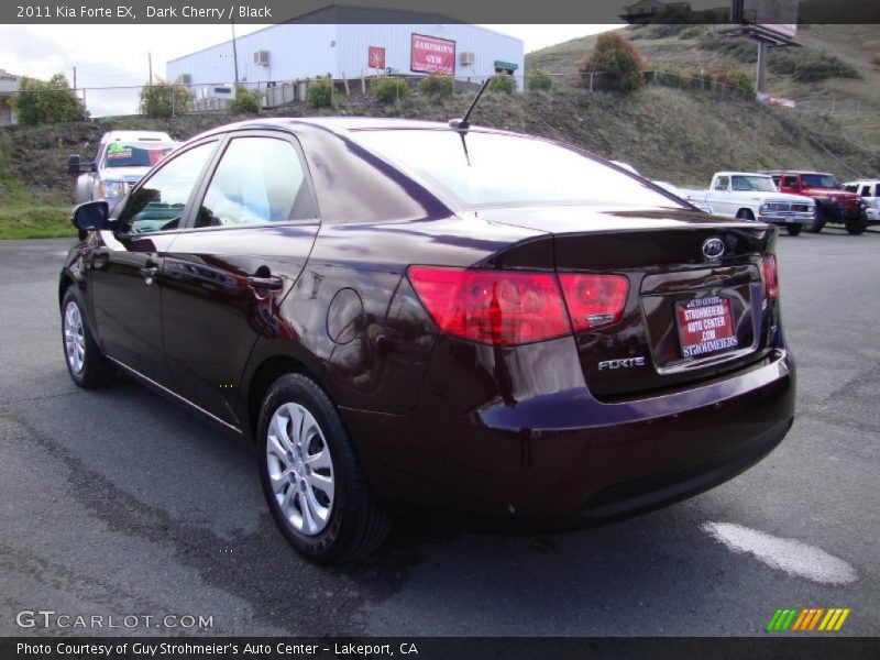Dark Cherry / Black 2011 Kia Forte EX