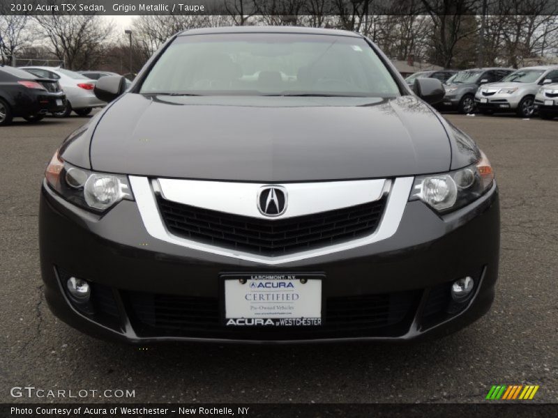 Grigio Metallic / Taupe 2010 Acura TSX Sedan