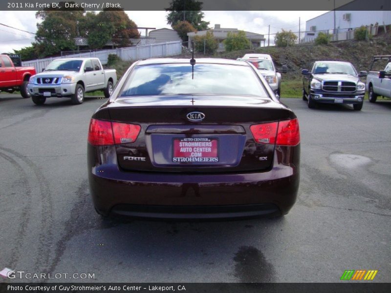 Dark Cherry / Black 2011 Kia Forte EX