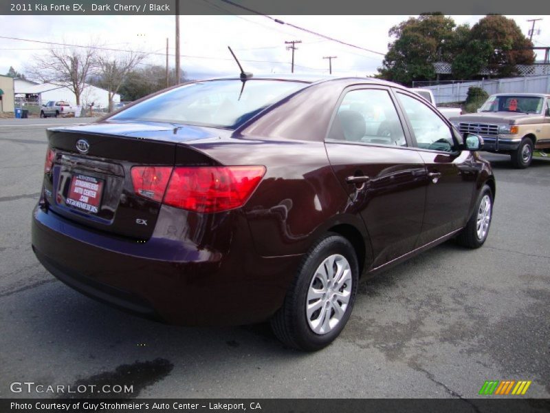 Dark Cherry / Black 2011 Kia Forte EX