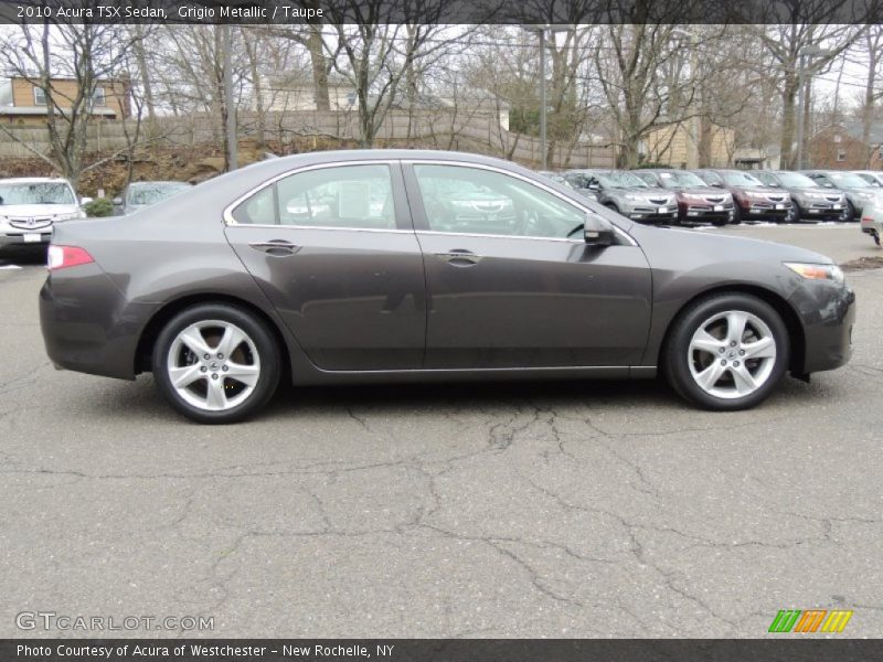 Grigio Metallic / Taupe 2010 Acura TSX Sedan