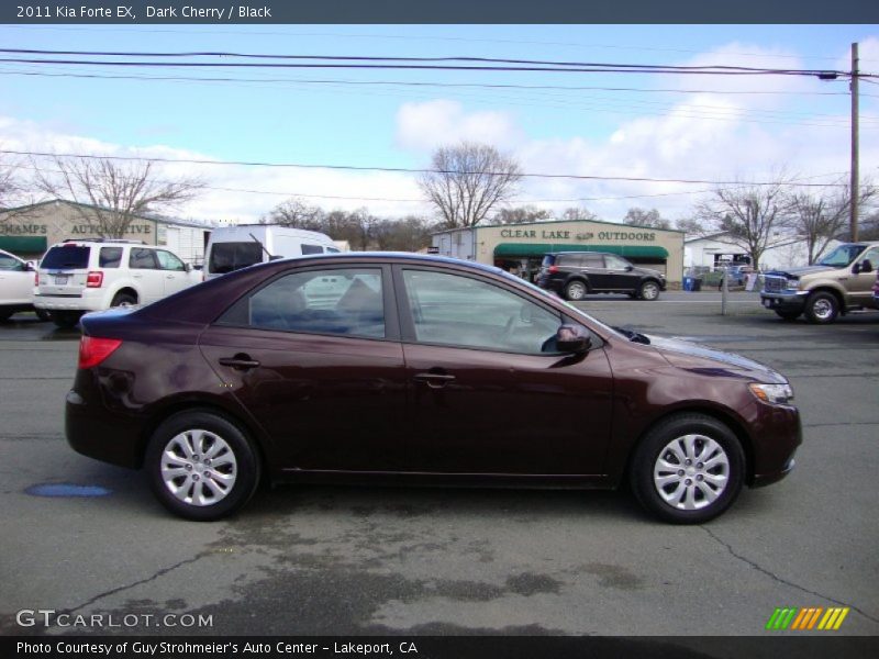 Dark Cherry / Black 2011 Kia Forte EX