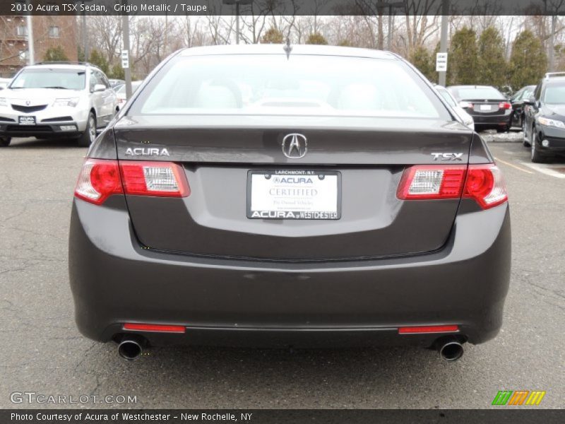 Grigio Metallic / Taupe 2010 Acura TSX Sedan