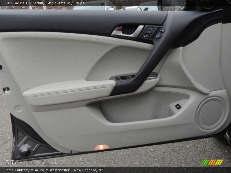 Grigio Metallic / Taupe 2010 Acura TSX Sedan