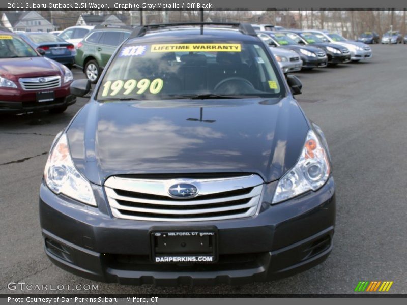 Graphite Gray Metallic / Off Black 2011 Subaru Outback 2.5i Wagon