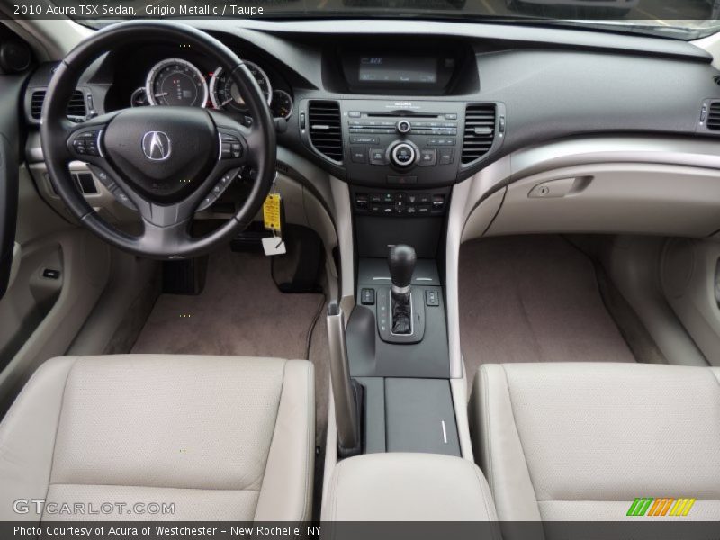 Grigio Metallic / Taupe 2010 Acura TSX Sedan