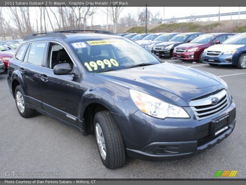 Graphite Gray Metallic / Off Black 2011 Subaru Outback 2.5i Wagon