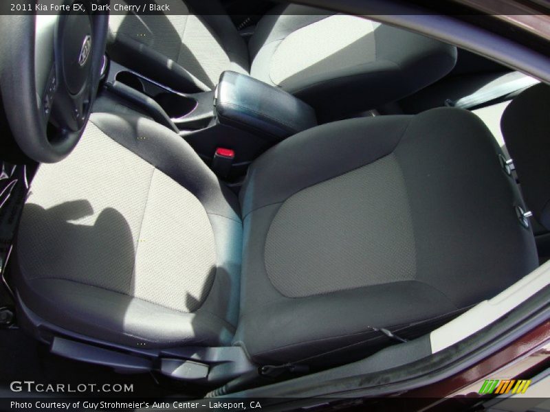 Dark Cherry / Black 2011 Kia Forte EX