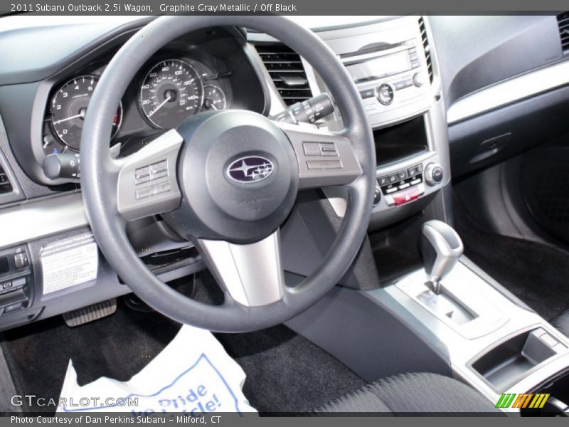 Graphite Gray Metallic / Off Black 2011 Subaru Outback 2.5i Wagon