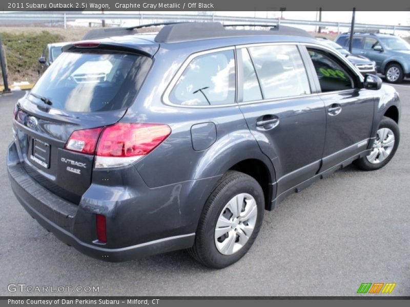 Graphite Gray Metallic / Off Black 2011 Subaru Outback 2.5i Wagon