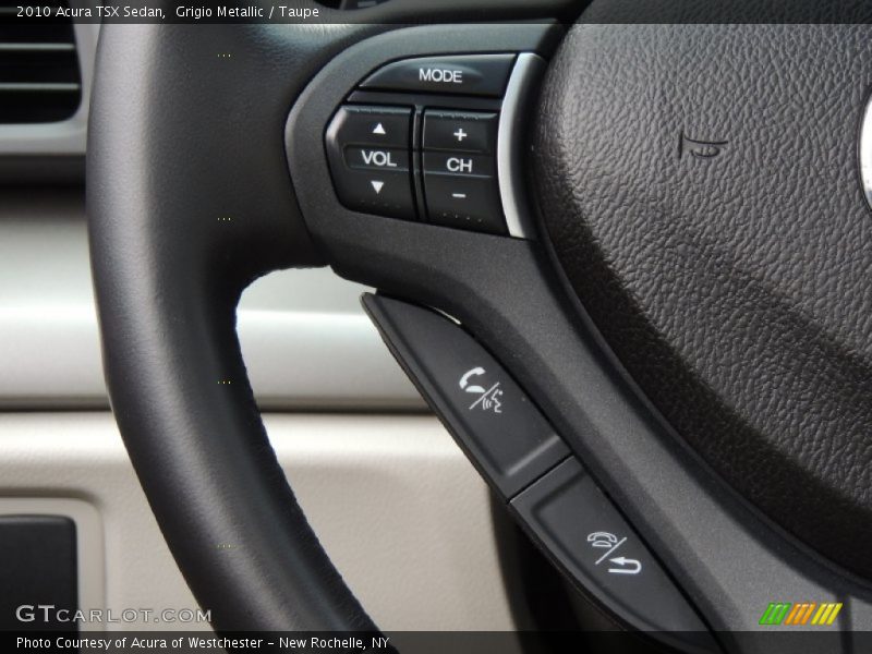 Grigio Metallic / Taupe 2010 Acura TSX Sedan