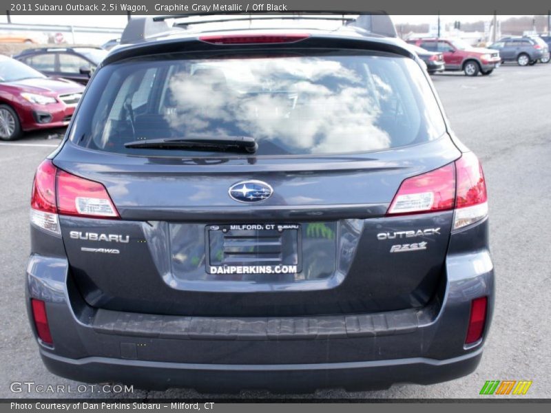 Graphite Gray Metallic / Off Black 2011 Subaru Outback 2.5i Wagon