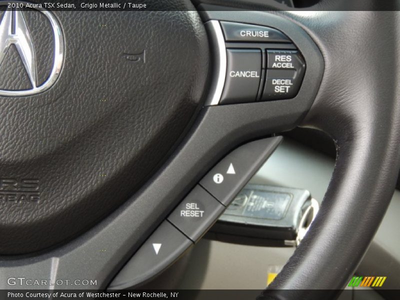 Grigio Metallic / Taupe 2010 Acura TSX Sedan