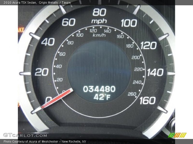 Grigio Metallic / Taupe 2010 Acura TSX Sedan